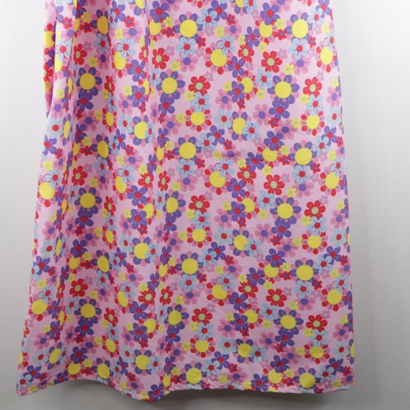NOS Vintage 70s Floral Print Muumuu Dress Large - Picture 4 of 9